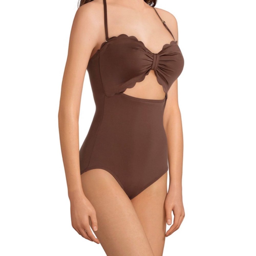 Kate Spade Marina Piccola Cut Out Bandeau Swimsuit